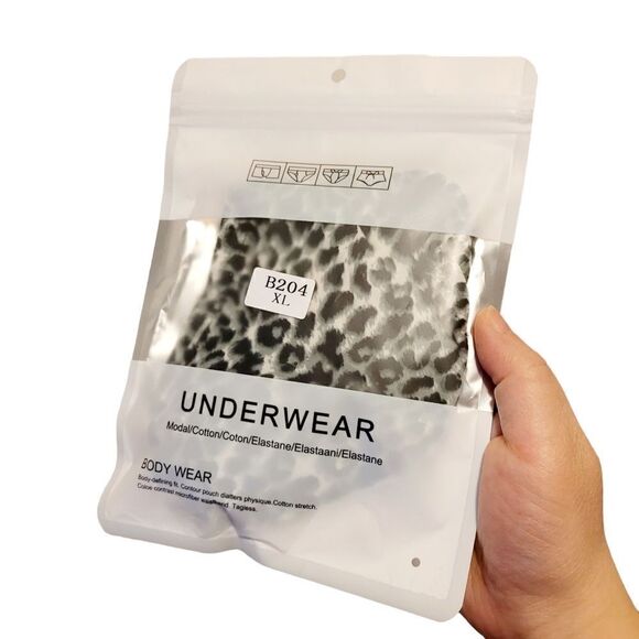 Brand new Black Leopard pattern underwear panties XL - Picture 4 of 4